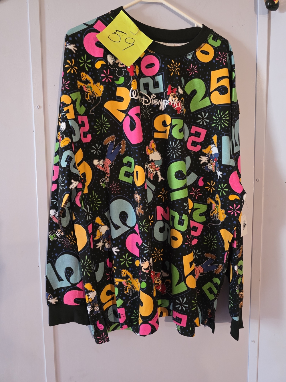 Disney World Parks 2025 Pullover Long Sleeves Top NWT Size Xlarge